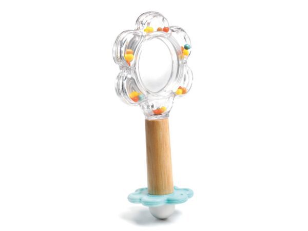 DJECO Chrastítko se zrcátkem Baby flower