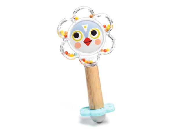 DJECO Chrastítko se zrcátkem Baby flower
