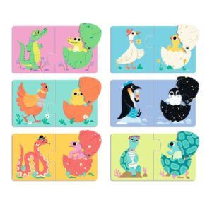 DJECO Duo Puzzle - Funny eggs