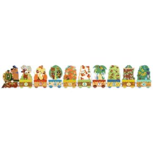DJECO Puzzle Vlak se zvířátky - 20 pcs