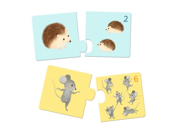 DJECO Duo puzzle Počítání se zvířátky