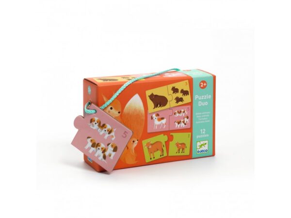 DJECO Duo puzzle Počítání se zvířátky