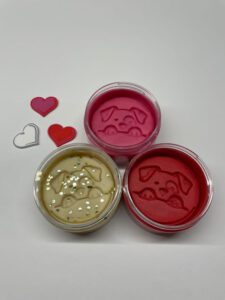 mini modelina ruzove trio