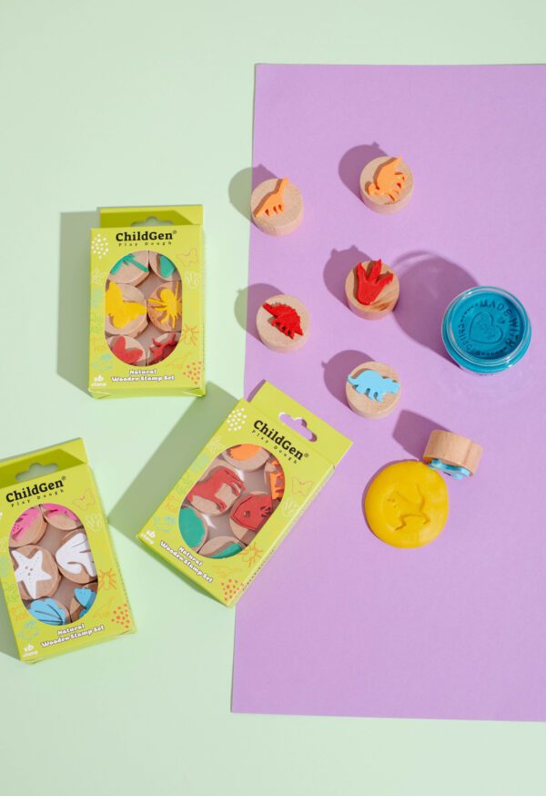 ChildGen Wooden Stamps- DINOSAURS