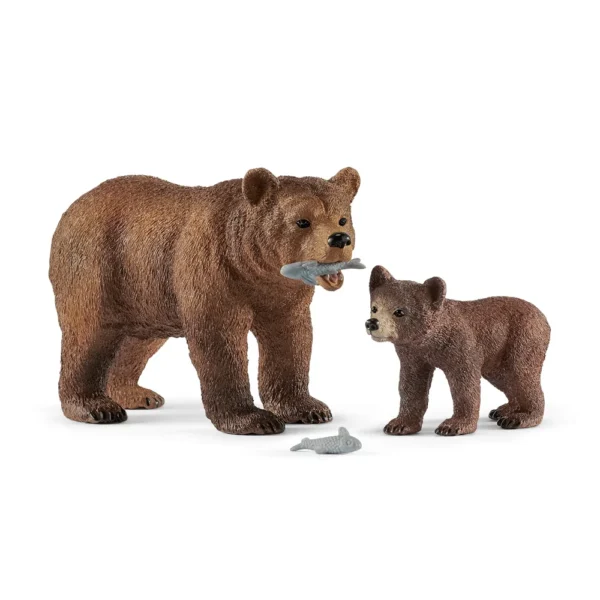 Schleich-Medvědice Grizzly s mládětem