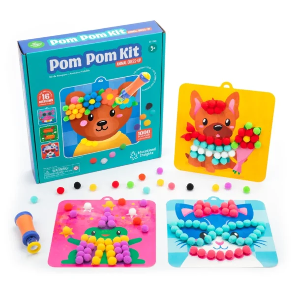 Learning Resources - Pom Pom Kit: Oblékání zvířátek