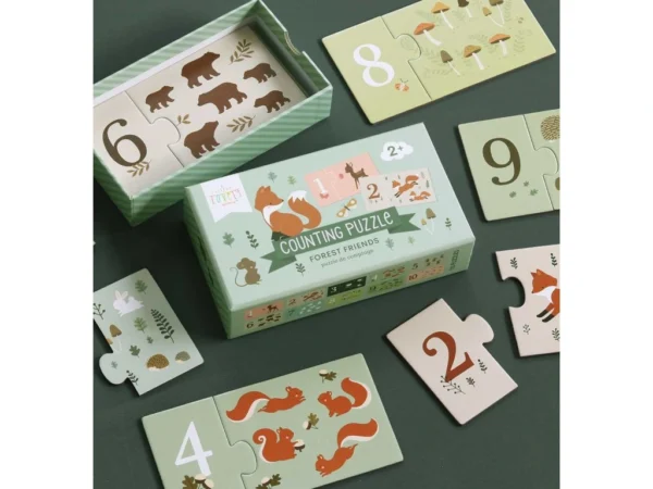 Přiřazovací puzzle: počítání s kamarády z lesa - Image 4