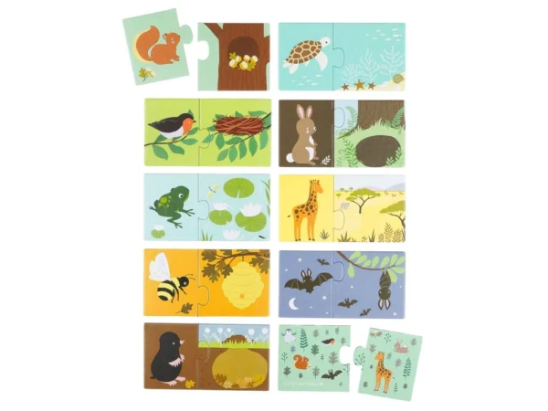 Přiřazovací puzzle: zvířecí domečky - Image 3