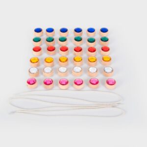 TickiT - Dřevěné provlékací drahokamy