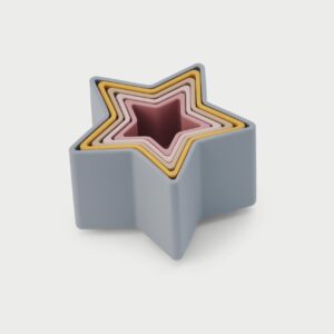 TickiT Silisoft® - Stohovací kelímky hvězdy (zemité barvy)