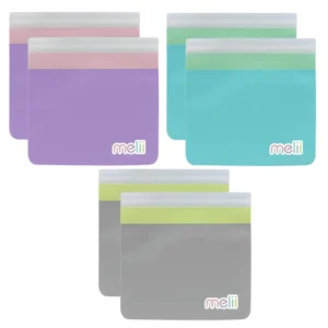 Opakovatelně použitelné sáčky na svačinu 6ks (jednobarevné)