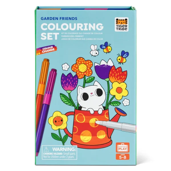 ASC 6 0295 Colour Change Colouring Set Garden Friends 01