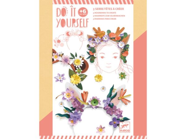 DJ07927 djeco diy vyroba celenek flower friends