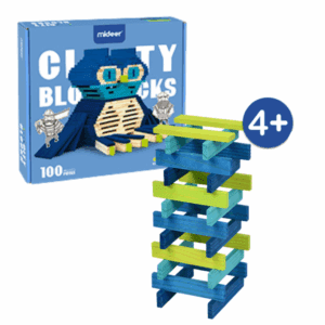 Mideer: CITY BLOCKS dřevěné stavební kostky (chladné barvy)