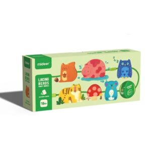 Mideer: Dětské navlékání - Les a zvířátka