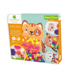Stick & Fun zdobení bambulkami - domácí zvířátka