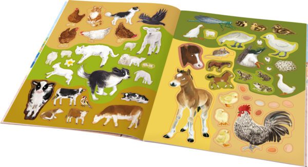 kone slepice a dalsi zviratka z farmy kniha samolepek 892829 17