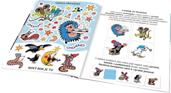 krtek a zima kniha samolepek 74786 43