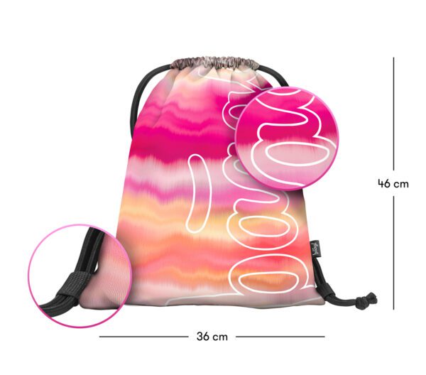 sacek skate pink stripes 123460 42