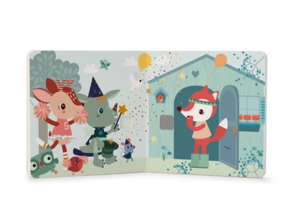 LILLI 83475 lilliputiens hmatova a zvukova kniha vesely les 6