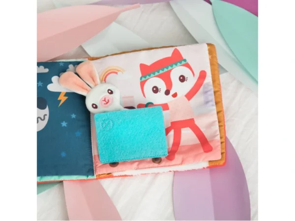 LILLI 83491 lilliputiens textilni knizka s aktivitami jelinek stella a jeho muchlacek 5