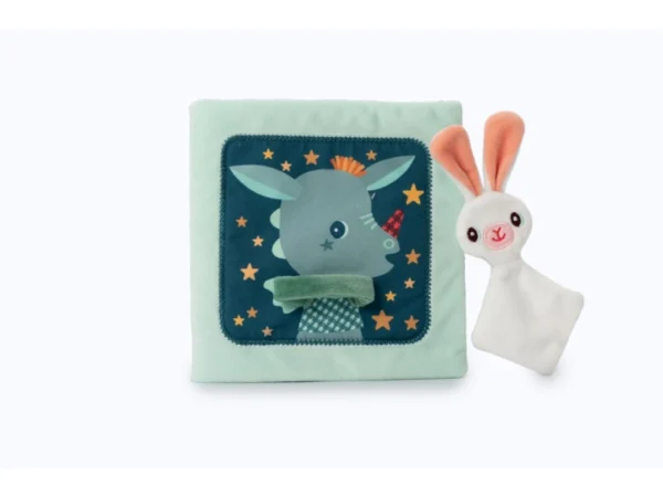 LILLI 83492 lilliputiens textilni knizka s aktivitami dracek joe a jeho muchlacek 18