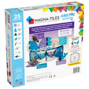 MagnaTiles ArcticAnimals 25pc Carton Angle back 1000x1000h