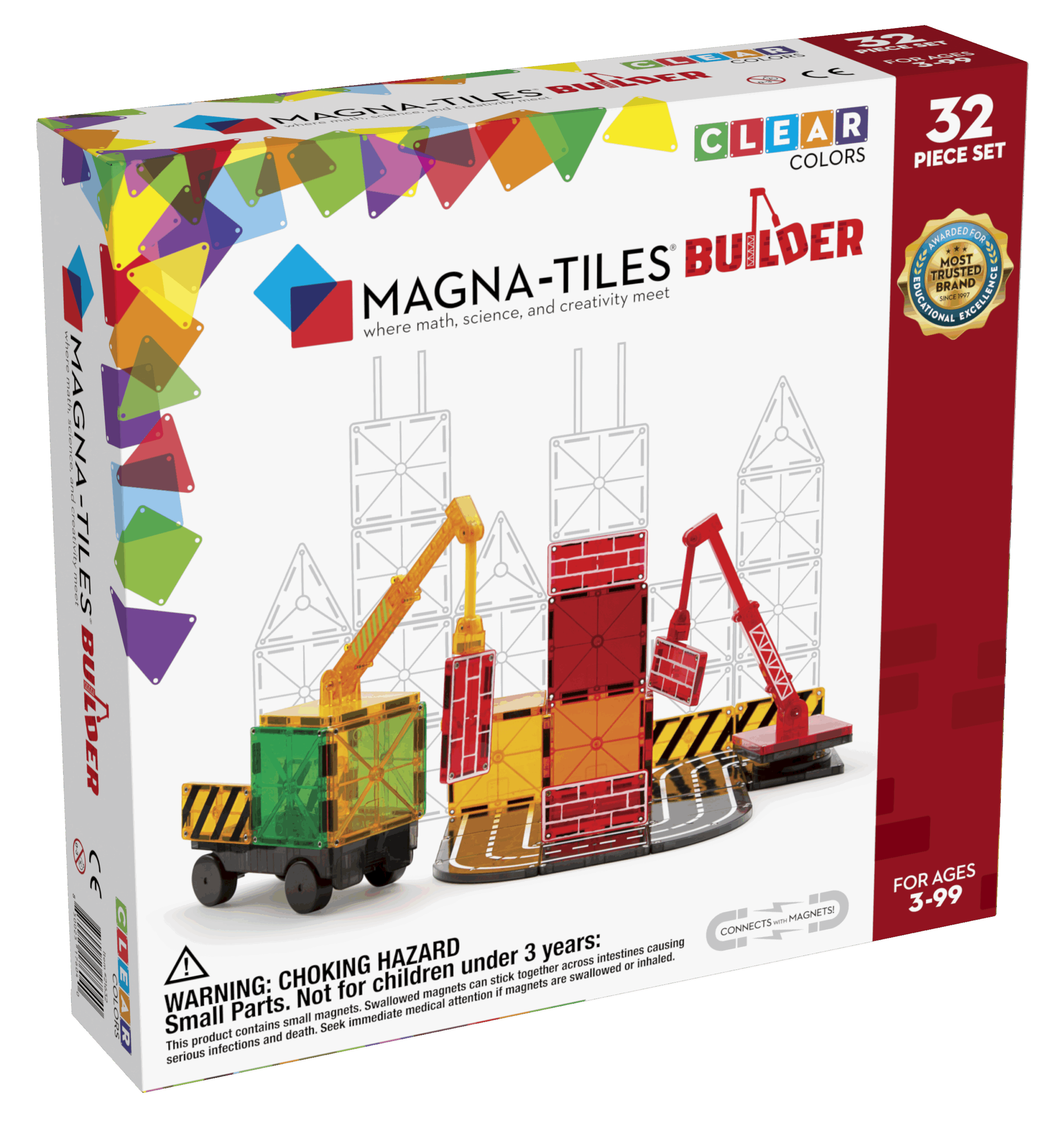 MagnaTiles CC BUILDER 32pc Carton Front Angle scaled