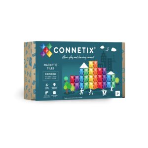 CONNETIX Magnetická stavebnice - Sada obdélníků Rainbow (18 ks)