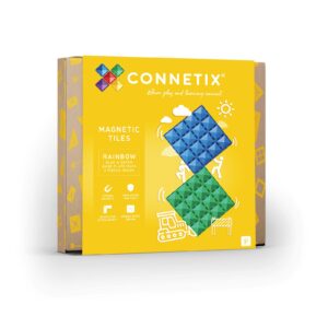CONNETIX Magnetická stavebnice - Základny Blue & Green (2 ks)
