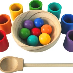 2Kids Toys - Duhové kuličky a kalíšky 7 barev