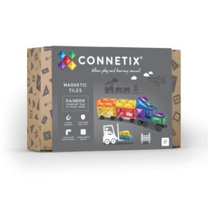 CONNETIX Magnetická stavebnice - Transport pack Rainbow (50 ks)