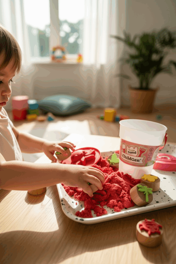 ChildGen MAGICAL SAND 907 GR RED COLOR 361 5