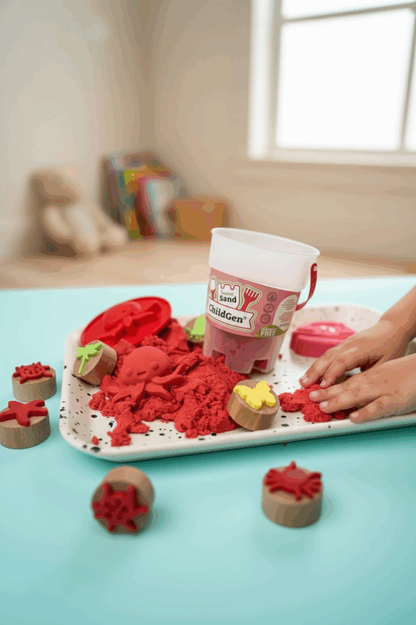 ChildGen MAGICAL SAND 907 GR RED COLOR 361 6