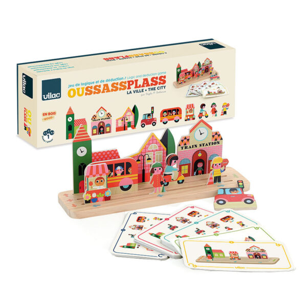 V7627 Drevena logicka hra Postav to spravne Mesto 2