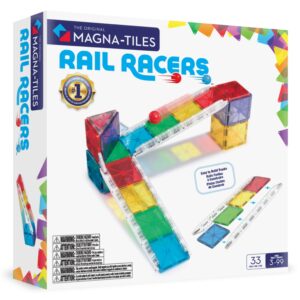 Magna-Tiles: Magnetická stavebnice Rail Racers 33 ks