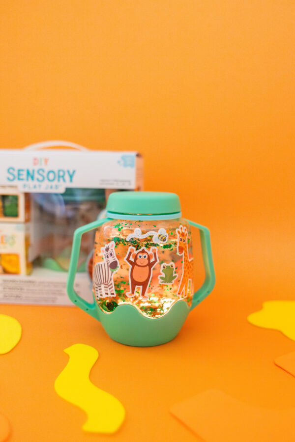 eng pl Glo Pals ZOO Sensory Set Sensory Jar with Magical Fillers and Stickers 401 14