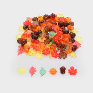 TickiT - Průsvitné barevné listy a semínka (30 kusů)