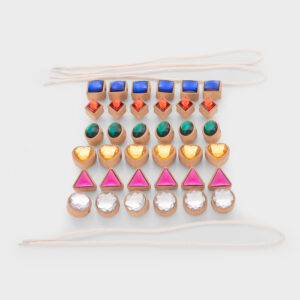 TickiT - Dřevěné provlékací tvary s drahokamy