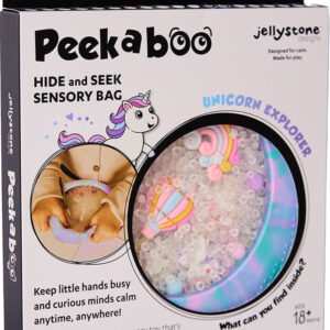 Jellystone Designs - Peekaboo senzorická kapsa: Jednorožci