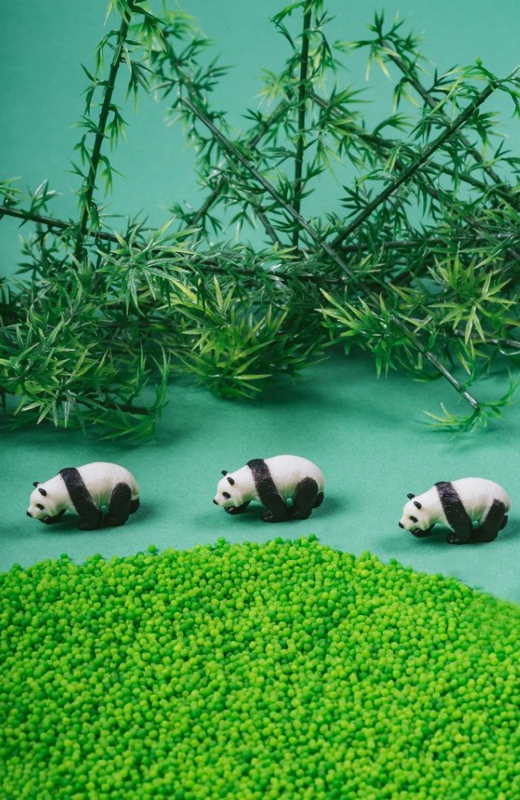 Petit Boum senzoricka lahev zvukova panda 3