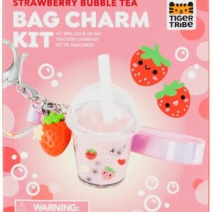 Tiger Tribe: Kreativní sada - přívěsek na tašku Jahodový bubble tea
