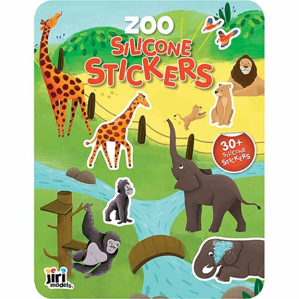 4461 9 hra se silikonovymi samolepkami zoo