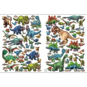 metalicka-samolepkova-knizka-dinosauri