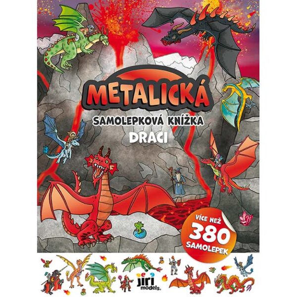 4710 8 metalicka samolepkova knizka draci