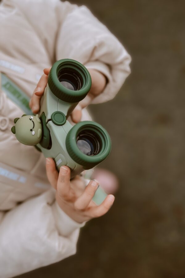TheZoofamily Zoo Eyes Binocular Kids Hands With Natural Toys Dino Green Photo 9