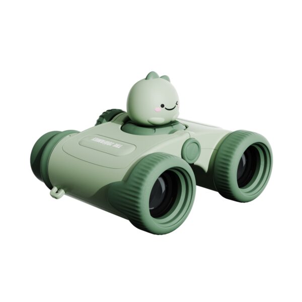 The Zoofamily Kids Binoculars Packshot Dino Green Zoo Eyes left Side View 1