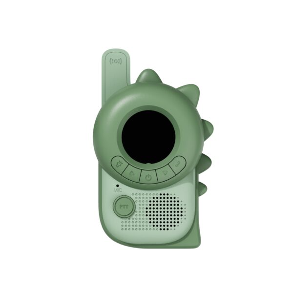 The zoofamily dino green walkie talkie front