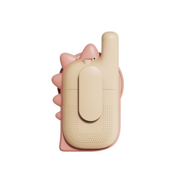 The zoofamily dino pink walkie talkie back
