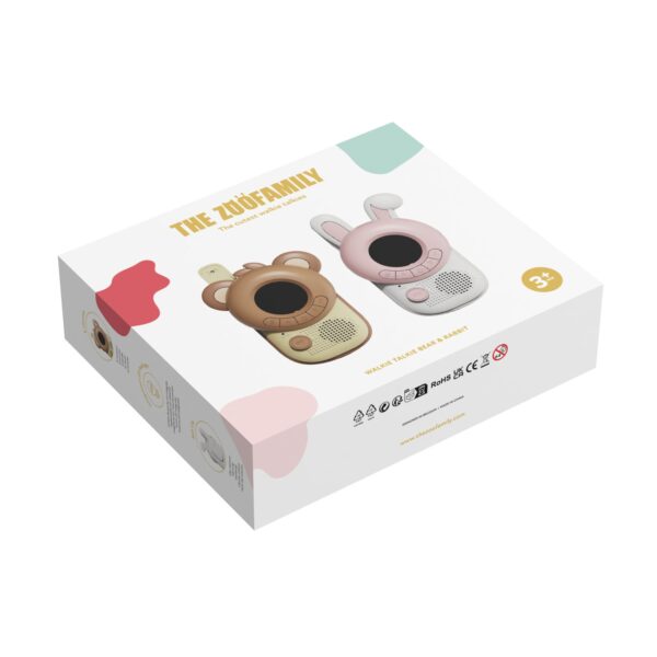 The zoofamily packaging of walkie talkie rabbit and bear